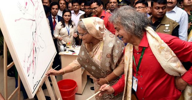 sheikh hasina at shilpokola