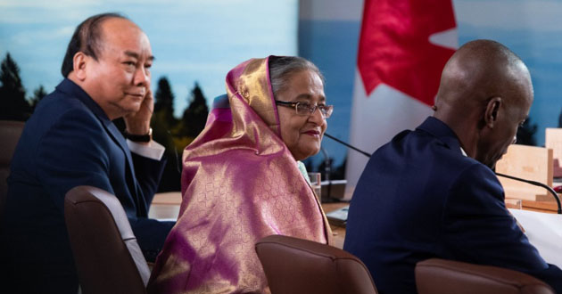 sheikh hasina at the g 7