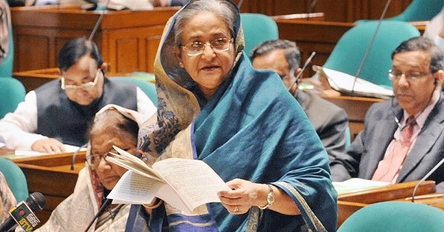 sheikh hasina in parliament