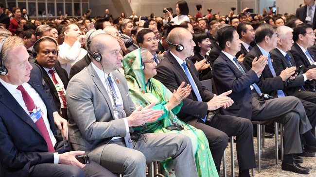 sheikh hasina in the wwe summer davos