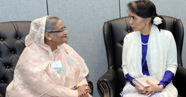 sheikh hasina with suchi