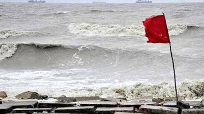 danger signal in the sea