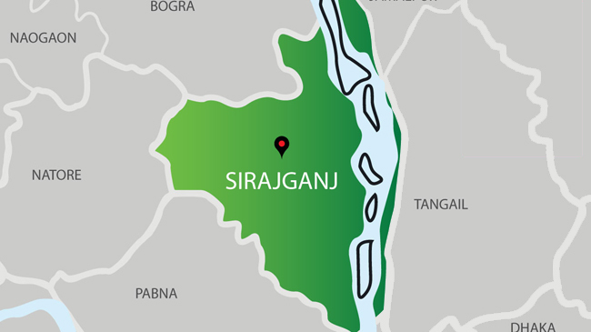 sirajgong map