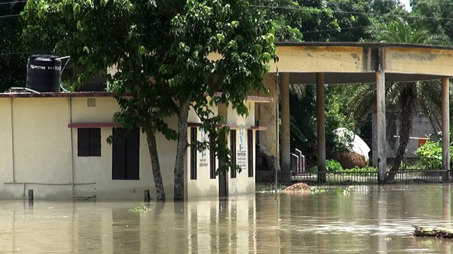 six schools closed village of 225 people are water locked