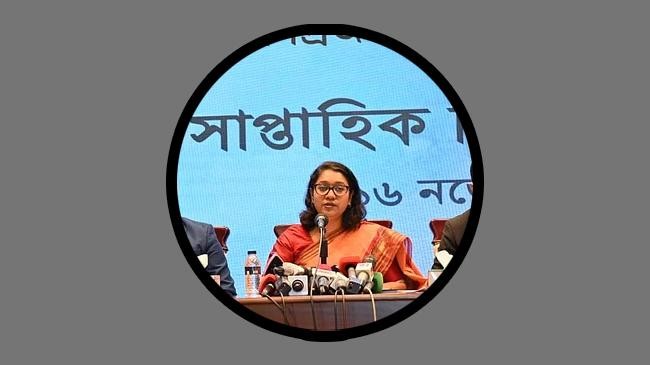 spokesperson of the ministry sehli sabrin at the weekly briefing of the ministry of foreign affairs