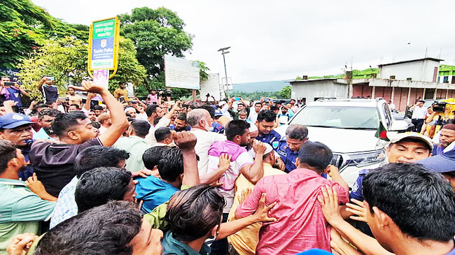 sylhet advisers cars stopping demonstration