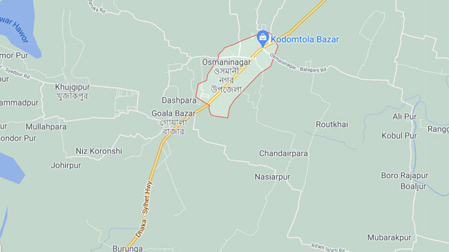 sylhet osmaninagar map