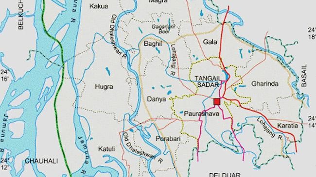 tangail sadar map