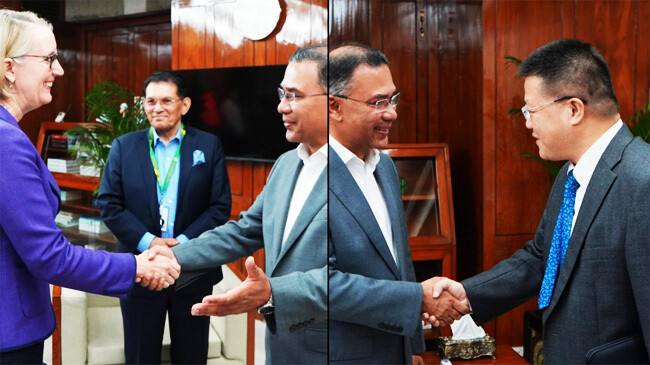 প্রধানমন্ত্রীর সঙ্গে ব্রিটিশ ও চীনা রাষ্ট্রদূতের সাক্ষাৎ, সহযোগিতা বাড়ানোর অঙ্গীকার