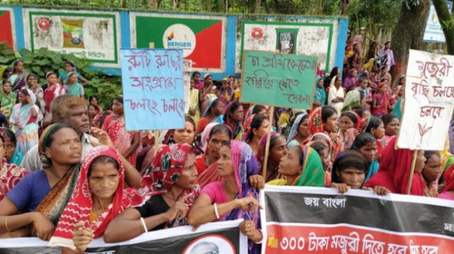 tea workers protest 2022
