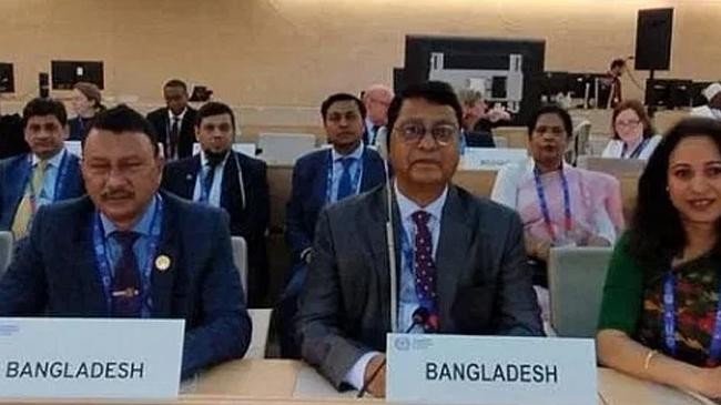 the bangladesh delegation at the 112th international labour conference in geneva