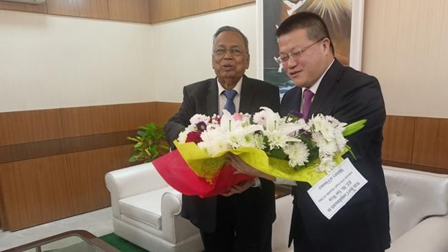 the chinese ambassador referred to the finance minister as an old friend