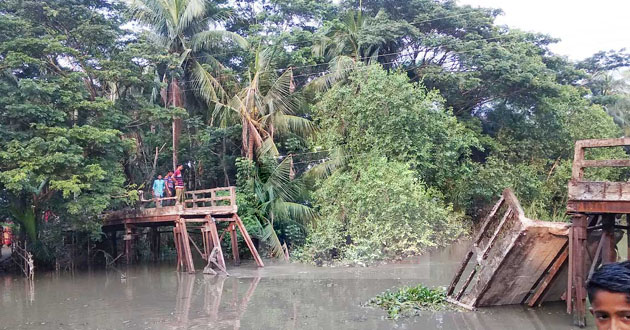the collapse of a bridge