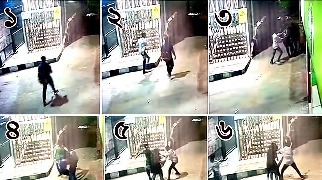 the incident of mobile phone theft occurred on the sidewalk below the metro station in pallavi dhaka