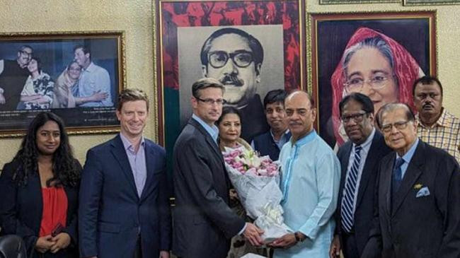 the united states delegation held a meeting with the awami league