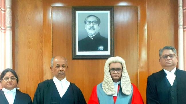 three justices took oath