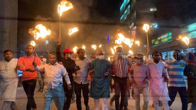 torch procession led by rizvee