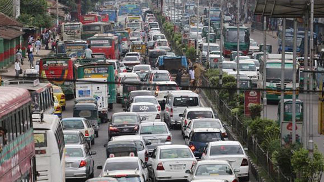 traffic in dhaka