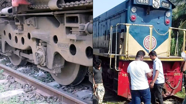 train derailed in gazipur