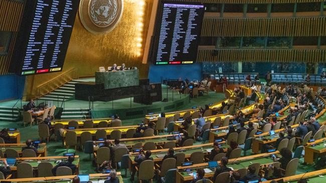 un condemns russia