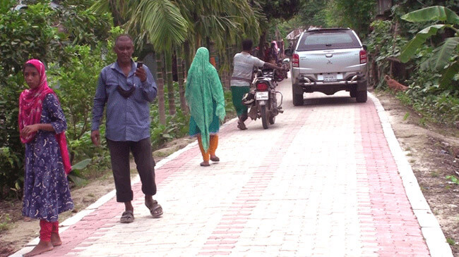 uni block road bangladesh first