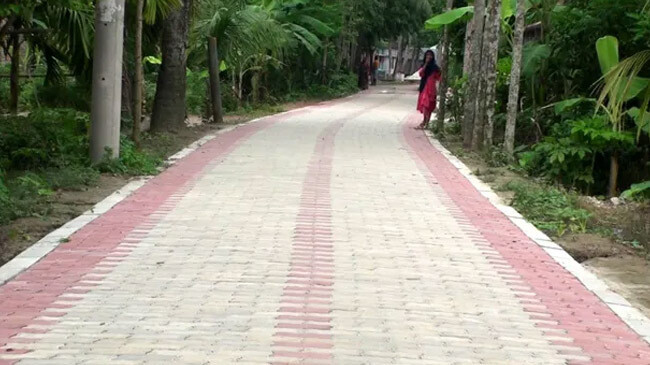uni block road bangladesh
