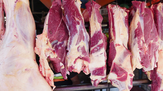 up raw meat