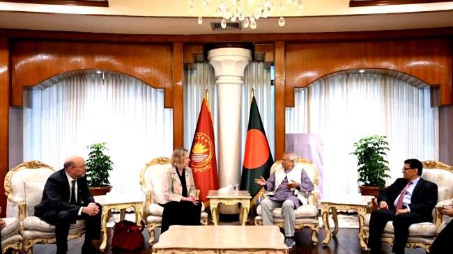 us delegation met with chief adviser professor muhammad yunus