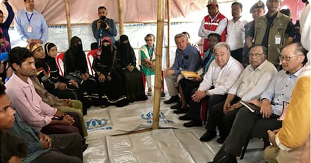 us secretary general in rohingya camp