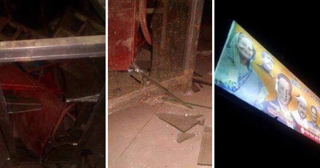 vandalism of the jubo league office in the capital