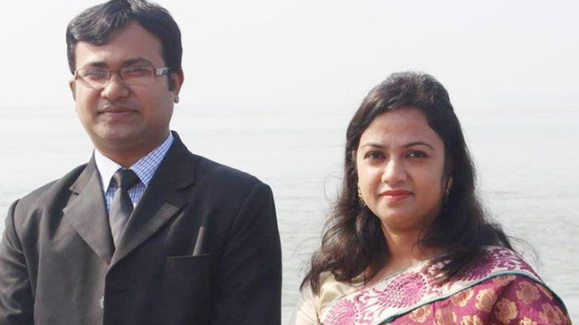 wahida khanam with husband