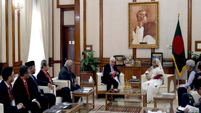 wief leaders with hasina