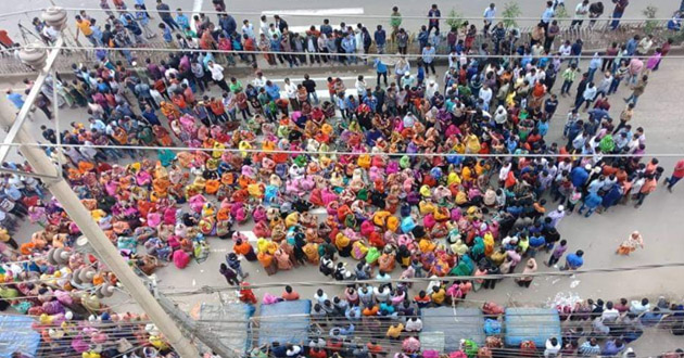 workers protest in uttara 2
