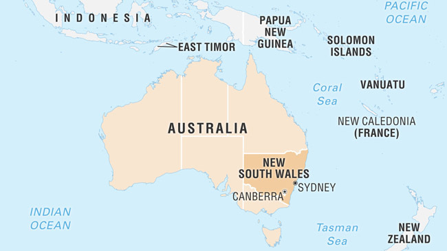 australia map