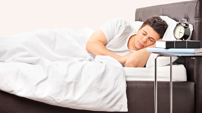 man sleeping