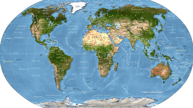 map of world