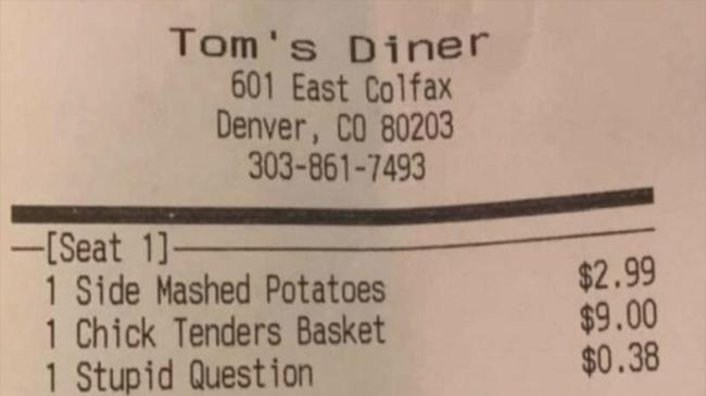 toms diner bil