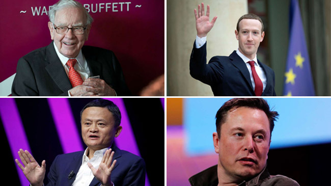 warren buffett mark zuckerberg jack ma elon musk
