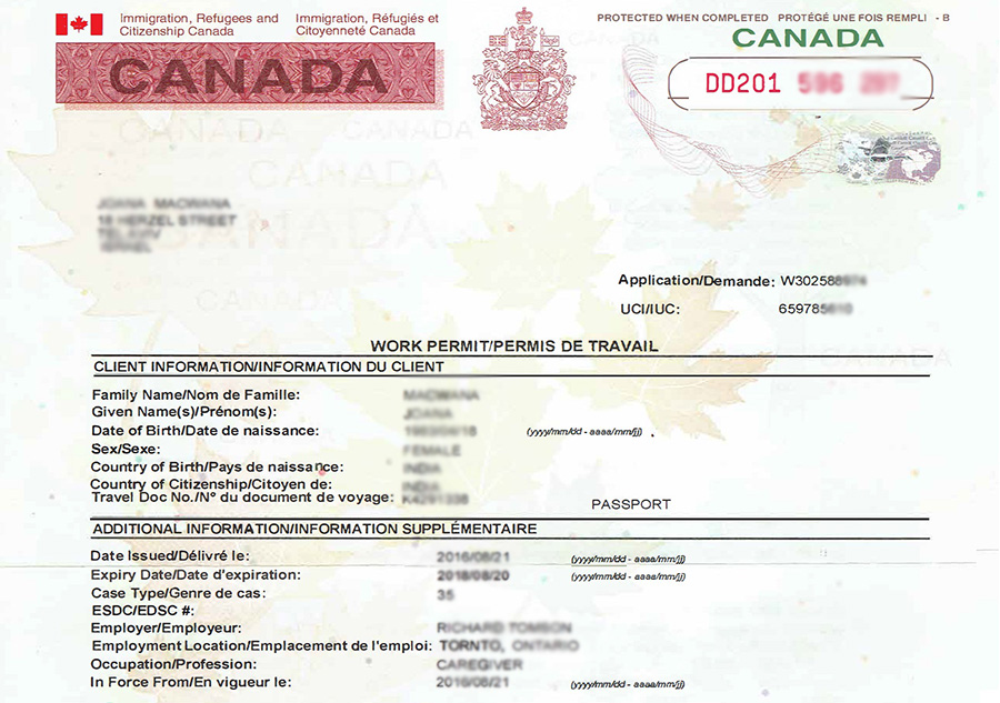 work permit canada 2018