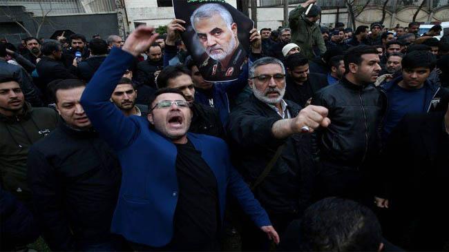 iranis protests killing of soleimani