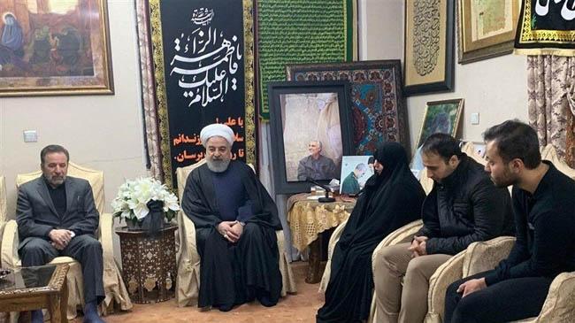 irans president with soleaimanis family
