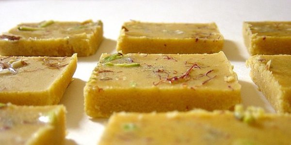 homemade spicy barfi