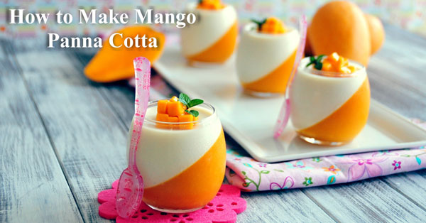 mango panna cotta