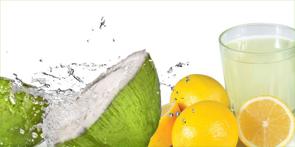 coconut water vs lemon juice in summer