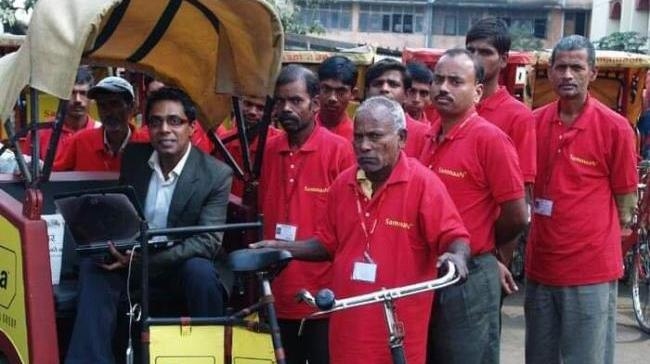 whose business model has changed the lives of poor rickshaw pullers