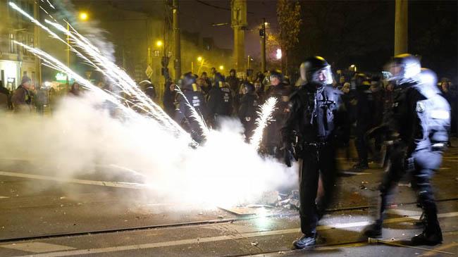 police attacked germany
