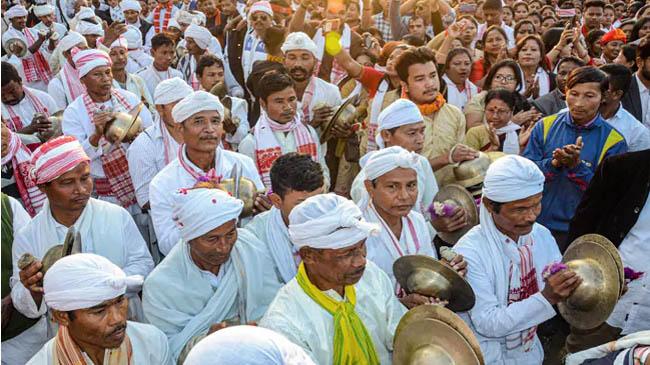 protest rally in assam