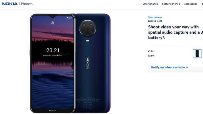 nokia g20 to hit indian market soon