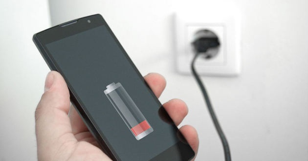 smartphone battery charging