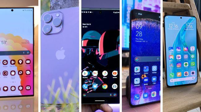 top five smartphones of 2023